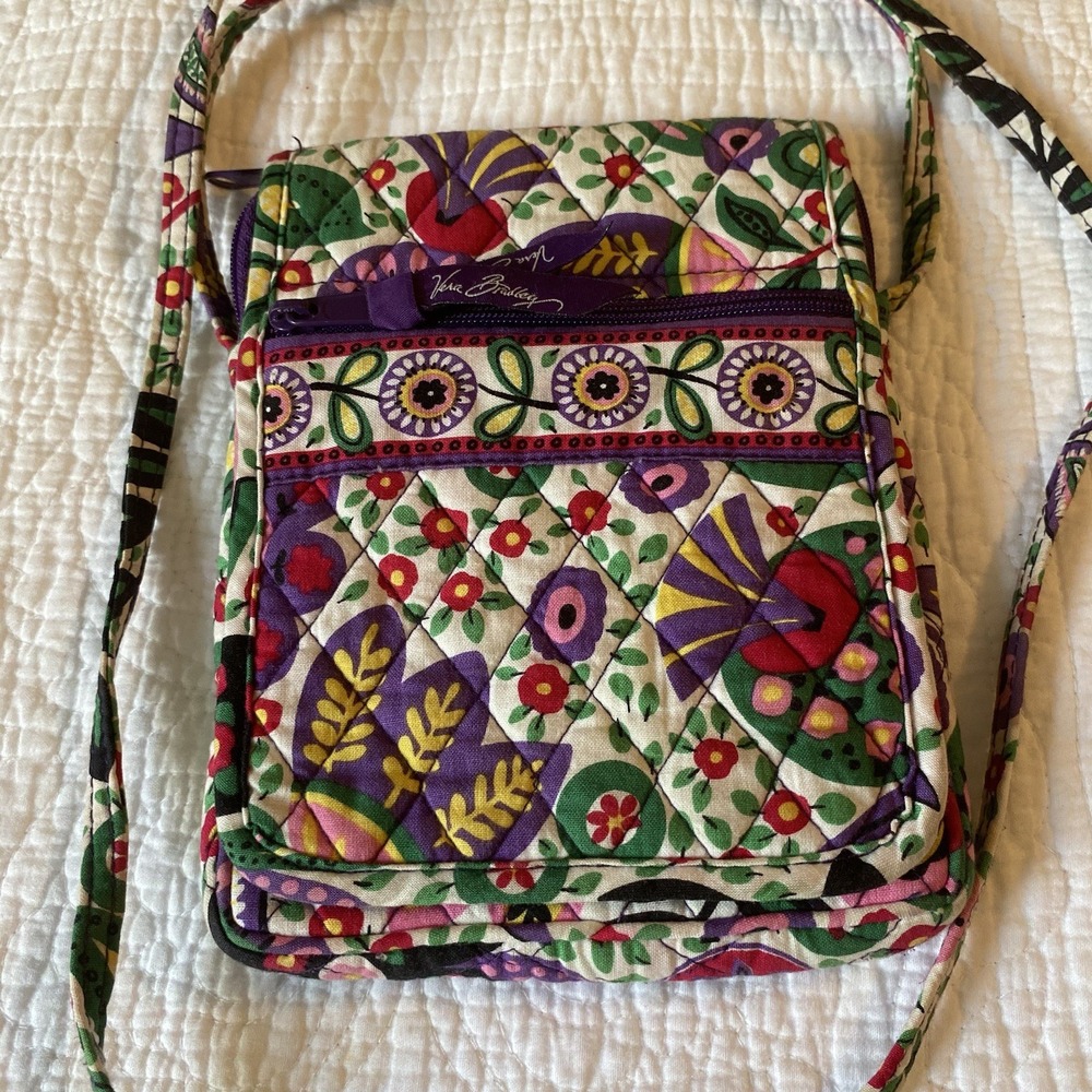 Vera Bradley Viva La Vera Crossbody Hipster Handbag Purse